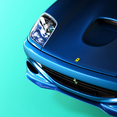 Ferrari Maranello | 3D image 3d c4d car cinema4d colors design graphic design illustration octane ui