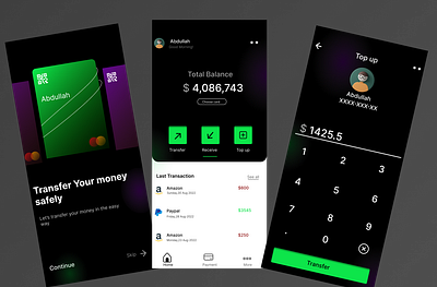 A Banking app design figma mobiledesign ui ux ux design