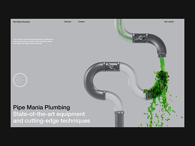 Pipe Mania 3d after effects animation blender diagram drain flow game illustration interaction liquid physics minimal page wipe pipes plumbing scan slime substance painter web design