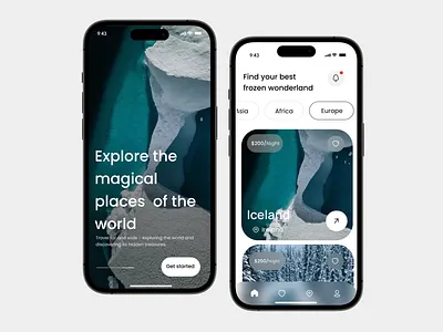 Travel app animation app branding logo motion graphics travel ui ux