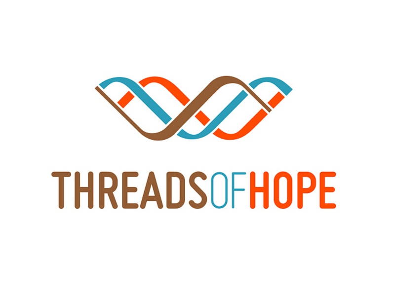 Threads of Hope Logo branding design graphic design logo vector
