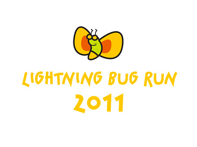 Lightning Bug Run Logo branding design graphic design illustration logo vector