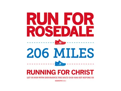 Run for Rosedale Logo branding design graphic design illustration logo vector