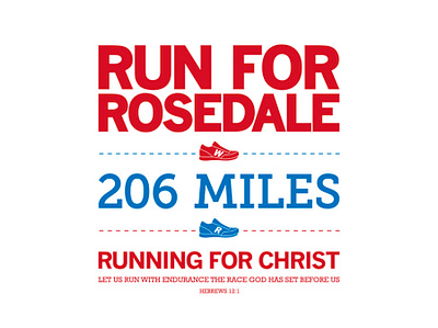 Run for Rosedale Logo branding design graphic design illustration logo vector