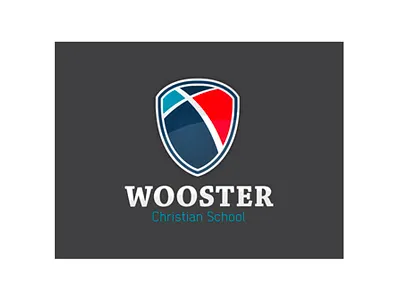 Wooster Christian School branding design graphic design logo vector
