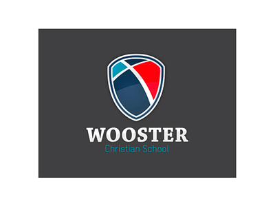 Wooster Christian School branding design graphic design logo vector