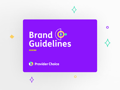 Provider Choice brand guidelines branding colours design digital illustration layout logo minimalist ui vector