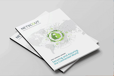 netscpout AR cover print branding design graphic design typography