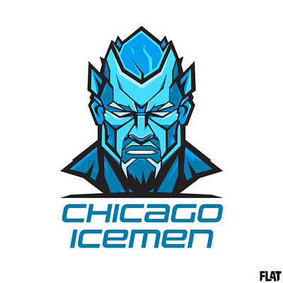 Chicago Icemen branding branding design design graphic design illustration logo logo design photo sports logo vector volleyball