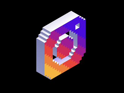 8-bit Isometric Instagram Logo Animation 2d 3d 8 bit 8 bit animation design instagram isometric isometry logo motion graphics vector vector illustration