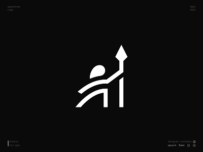 Spearman branding design icon illustration logo logodesign logotype minimal spearman vector viking