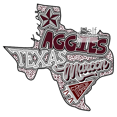 Texas art branding collegiate design football graphic illustration logo shirt texas ui