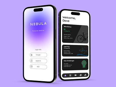 e-Bike App Design design ui