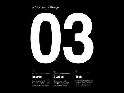 3 Design Principles black design graphic design type typography