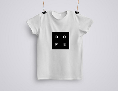 Dope T-Shirt Design black graphic design letters swag t shirt typography