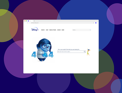 Daily UI 08: 404 page 404 page daily ui disney error page pixar ui ui design