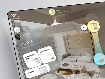 SmartSpace Solutions - Transforming Living Spaces app design design furniture innovation interior multi functional optimization snarthome space stylish transforming uxdesign virtual