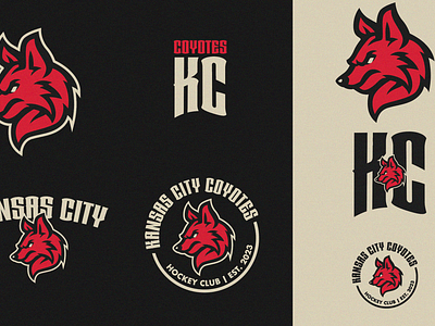 Kansas City Coyotes branding color design hockey illustration kansas city logo nhl sports sports design typography