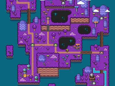 Pixel Art Illustration, Simple Game Scene game design graphic design illustration pixel art