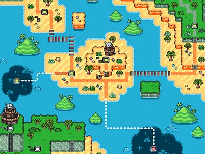 Pixel Art Illustration, Simple Game Scene game design graphic design illustration pixel art