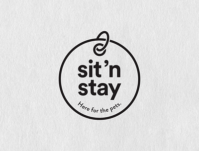 Sit ’N Stay Logo Redesign cat dog enclosure logo logo before and after logo redesign pet pet sitting tag