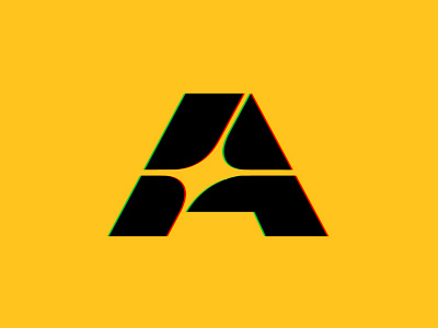 Almwt a design letter logo star