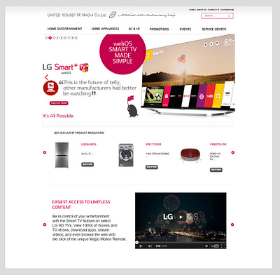 LG Naghi Website web design