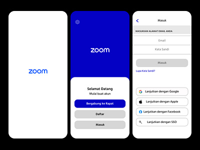 Redesign Zoom Meeting graphic design ui