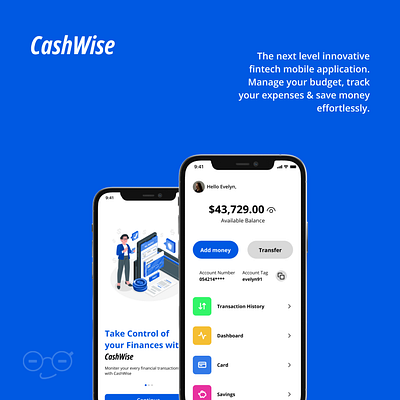 CashWise (Fintech Mobile UI Design) design illustration product design ui ux