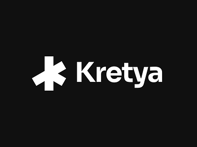 Kretya Rebranding - Logo Animation animation bold brand brand identity branding dark design elegant identity kretya logo logo animation logo motion logo reveal logotype motion graphics principle rebranding simple symbol