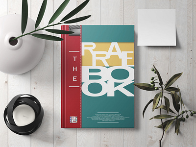 THE RARE BOOK book cover branding design illustrator uiux