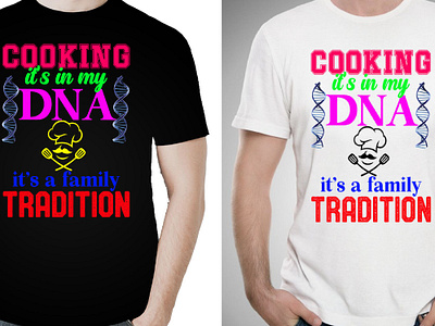 COOKING AND DNA T SHIRT DESIGN branding christmas t shirt cooking t shirt design dna t shirt graphic design logo t shirt design