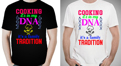 COOKING AND DNA T SHIRT DESIGN branding christmas t shirt cooking t shirt design dna t shirt graphic design logo t shirt design