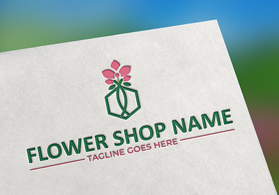 Flower Shop Logo Design branding flower shop logo graphic design logo logo design