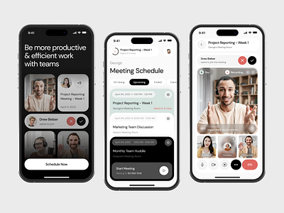 Tinglen - Video Conference Mobile App Version app meeting app meeting ui mobile mobile app mobile clean ui mobile meeting mobile video conference online meeting product product design room chat video call video call mobile video chat video communication zoom