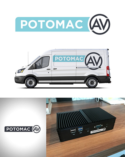 Potomac AV Brand Design branding design graphic design vector vehiclegraphics