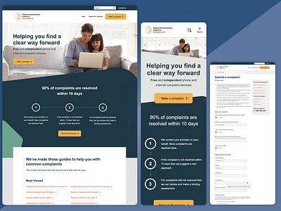 The Telecommunications Industry Ombudsman ui uidesign web design website
