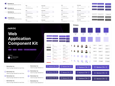 Web Application Component Kit branding component kit design illustration kit ui ux web development