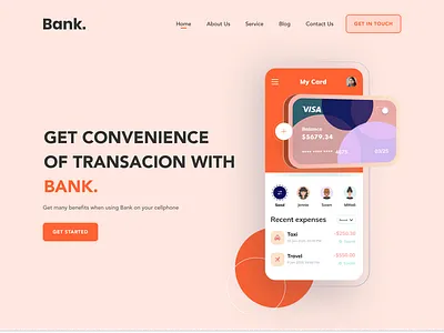 Bank User Interface Design and Animation animation logo motion graphics ui