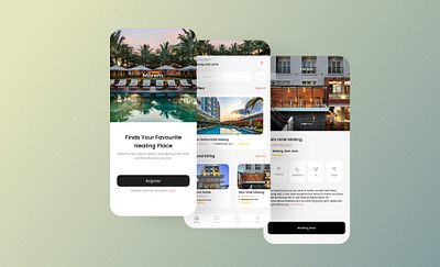 Hotel Booking App app design ui