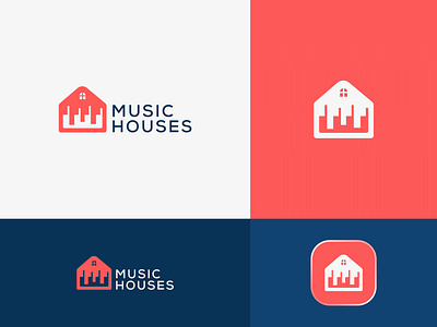 Modern, Minimalistic Music House Logo Design brand identity brand mark branding business logo creative logo home logo icon logo logo design logo designer logomark logos m logo minimal logo modern logo music logo popular logo typography vector visual identity