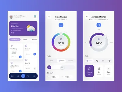 Smart Home Mobile App appprototyping connecteddevices connectedliving digitalproductdesign futureliving homeautomation homecontrol hometechnology innovation interactiondesign internetofthings iotdesign minimaldesign smartdevices smartenergy smarthomeappdesign smartliving userexperience userinterface wirelesstechnology