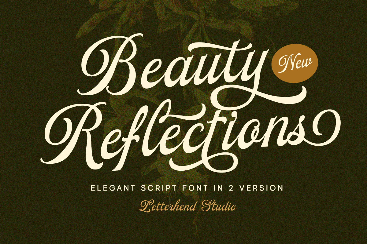 Beauty Reflections – Elegant Script formal freebies