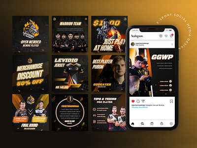 The Esports team - Social Media Marketing branding design graphic design illustration logo media design typography ui vector