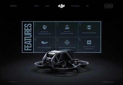 DJI Avata — Web art direction branding interaction design ui