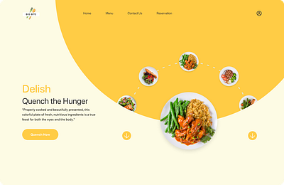 Food App Website UI animation app branding design illustration logo typography ui ux vector