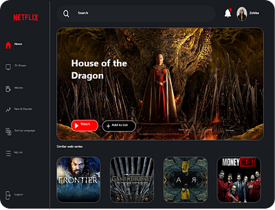 Netflix web page redesign design mobile app netflix app netflix landing page netflix redesign netflix uiux netflix web page ui uiux user experience user interface ux webpage website