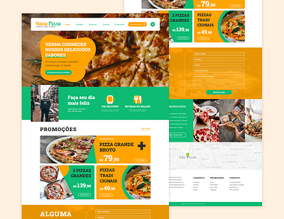 Pizza Delivery Website branding delivery design food graphic design pizza ui uxui design website