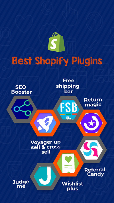 Shopify plugins branding design digitalmarketing graphic design illustration instagram post itservices logo photoshop plugins seobooster shopify social media design ui