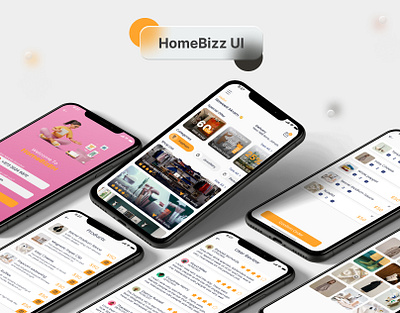 HomeBizz App UI animation app ui design design figma figma design illustration logo mobile app mobile app ui mobile design prototype ui web app ui